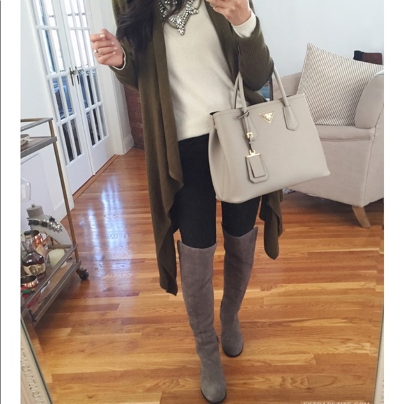 Corso Como Laura Gray Suede‎ Over the Knee Boots - Picture 2 of 12